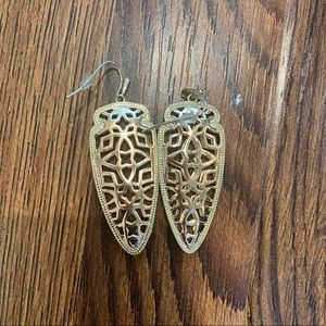 Two Toned Arrowhead Kendra Scott Earrings